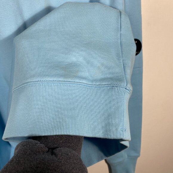 NWT C.P. Company Diagonal Raised Fleece Lens Crewneck Blue mens size medium - Picture 7 of 12